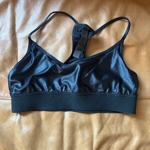 Koral racerback black sports bra